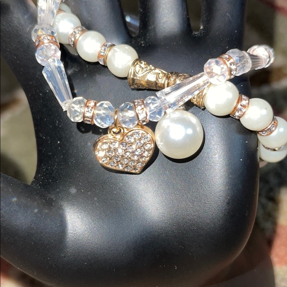 Simplicity crystal and clear bead stack - Picture 2 of 2
